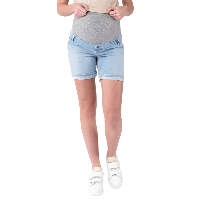 Pantalon Extensible Élastique Réglable à la Taille pour Femme Enceinte 